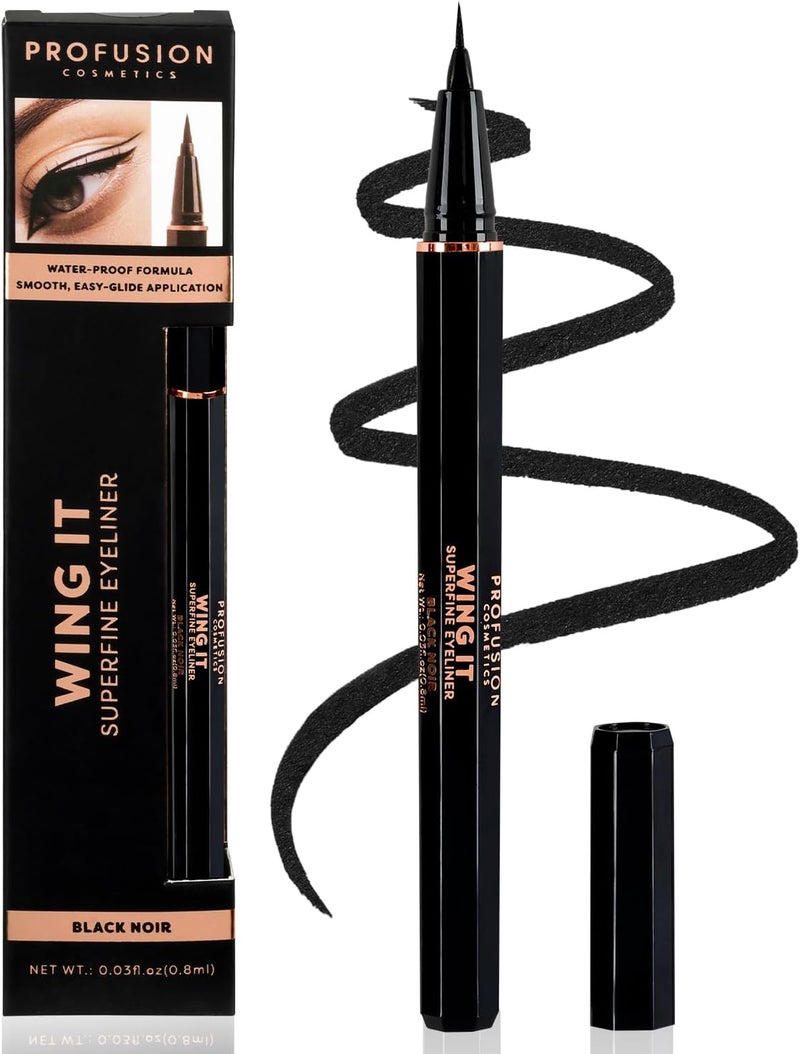 Profusion Cosmetics WING IT Superfine Eye Liner Makeup with Long Lasting Crueltyfree and Wonderful Design Eye Liner