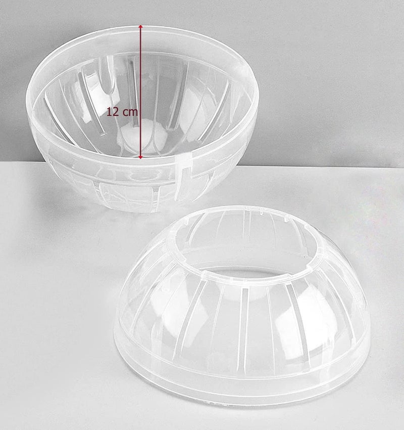 Sage Square كرة جري الهامستر، ألعاب، ملحقات القفص رائعة للجري، التمارين، اللياقة البدنية، للهامستر، الجربيل، الفأر 12 سم (أبيض) - Image 2