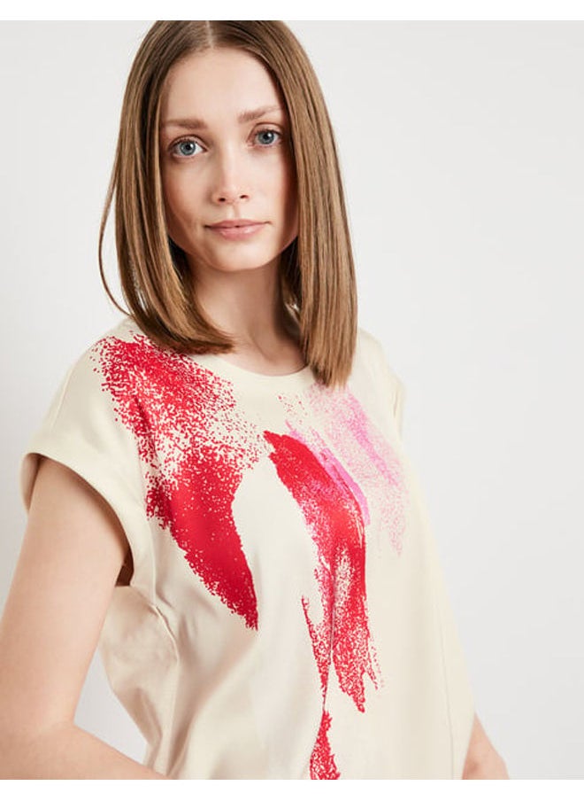 GERRY WEBER - T-shirt with a satin front - Image 1