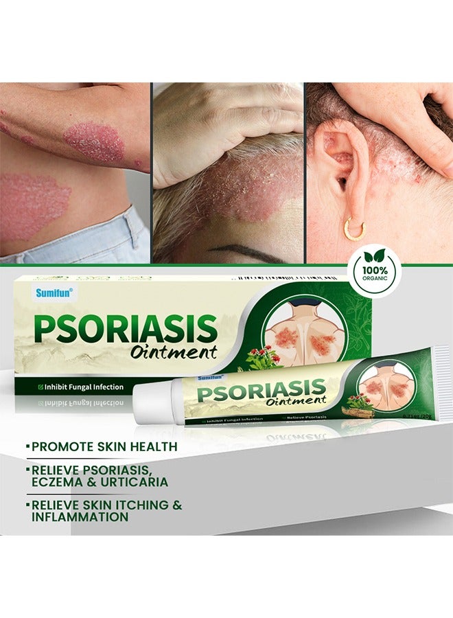 Sumifun Psoriasis Ointment, Helps Eczema, Ringworm Anti-Itch Cream With Gentler And Safer Herbal Ingredients Quickly Relives Itching For Face And Body - Image 5