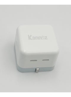 Kannzz Kannzz Foldable UK plug dual USB-C 35W wall charger adaptor type C fast charging chargers for Android and iPhone  - Image 4