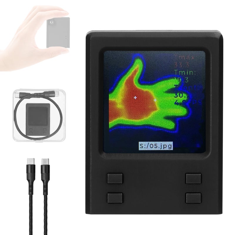 Thermal Imaging Camera: 32*32 Resolution Infrared Sensor, 5 Color Palettes - Adjustable Emissivity, WiFi Connectivity for Equipment Maintenance, Home Inspection & Industrial Use - Image 1