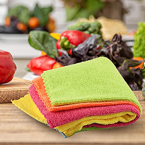 Kleeno Cello Microfiber Multipurpose Cloth | Ideal for All Surfaces | Durability & Machine Washable | Microfiber Cloth for Car, Bike & Kitchen Cleaning | Ecofriendly | Multicolour |Set of 5 - Image 4
