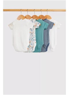 mothercare Bear Short-Sleeved Bodysuits - 5 Pack  - Image 1