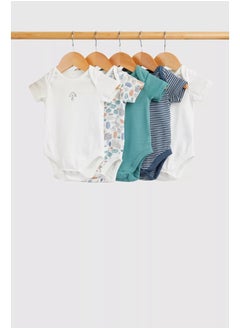 mothercare Bear Short-Sleeved Bodysuits - 5 Pack  - Image 2