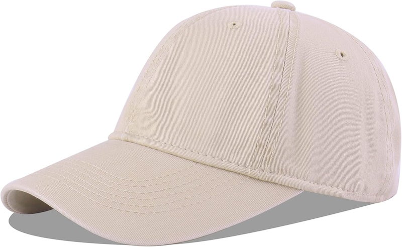 LANGZHEN Unisex Baseball Cap 100% Cotton Fits Men Women Washed Denim Adjustable Dad Hat - Image 5