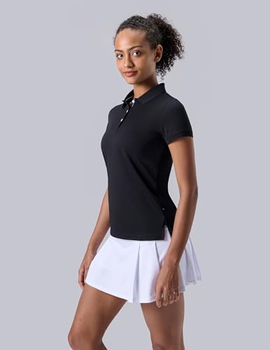 Liberty Pro 3 Pack Women's Athletic Dry Fit Polo Shirts, Wicking Short Sleeve Collared Golf T Shirt Tennis Tops (Set 5, Small) - Image 3