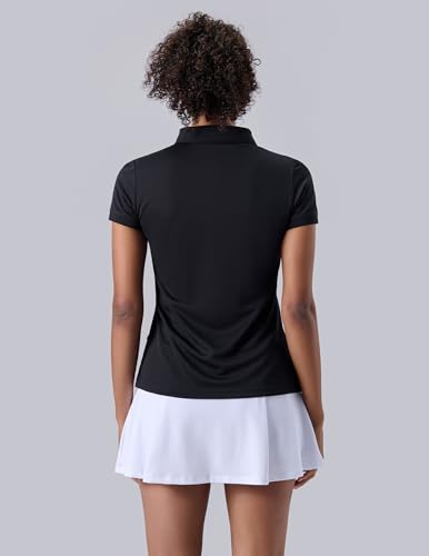 Liberty Pro 3 Pack Women's Athletic Dry Fit Polo Shirts, Wicking Short Sleeve Collared Golf T Shirt Tennis Tops (Set 5, Small) - Image 4