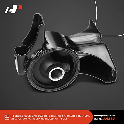 A-Premium 3PCS Front Rear Engine Motor Mount Set Compatible with Honda Odyssey 2008 2009 2010 V6 3.5L Petrol, Replace# 50810SDAA00, 50810SHJA00 - Image 5