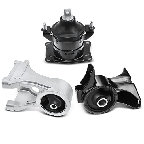 A-Premium 3PCS Front Rear Engine Motor Mount Set Compatible with Honda Odyssey 2008 2009 2010 V6 3.5L Petrol, Replace# 50810SDAA00, 50810SHJA00 - Image 1