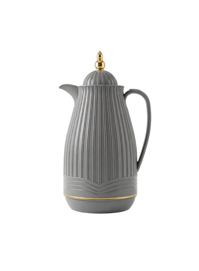 ميلريتش ترمس ميلريتش بريميوم 1.0 لتر - دلة عازلة للحرارة مع زجاج داخلي وردي - هيكل بلاستيكي أنيق للشاي والقهوة والمياه الساخنة - مقبض مقاوم للحرارة وقاعدة مانعة للانزلاق - Image 3