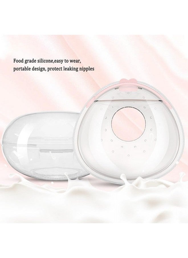 MIXDE Breast Shells Milk Collector With A Storage Organizer Box For Breastfeeding Nursing Mum Collect Leaking Breastmilkreusable Silicon Pads Soft And Skinfriendly Easy To Wearprotect Sore Nipples  - Image 2