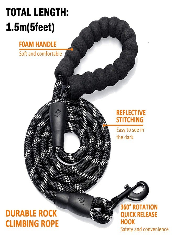 Karsaer Dog Harness No Pull with 2 Leash Clips,Escape-Proof, Adjustable Reflective No Choke Pet Vest, Medium & Large Dogs, Padded Training & Walking Harness with Free Leash Black G9002 - Image 4