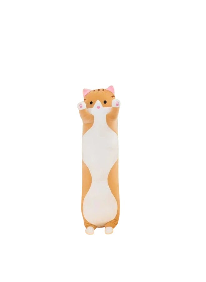 Universal Toys 40-Inch Long Cat Plush Toy - Soft Velor Sleeping Cat Pillow | Cute & Cozy Animal Doll | Perfect for Cuddling, Leg Support, Home Décor | Ideal Gift for Kids & Cat Lovers | - Image 1