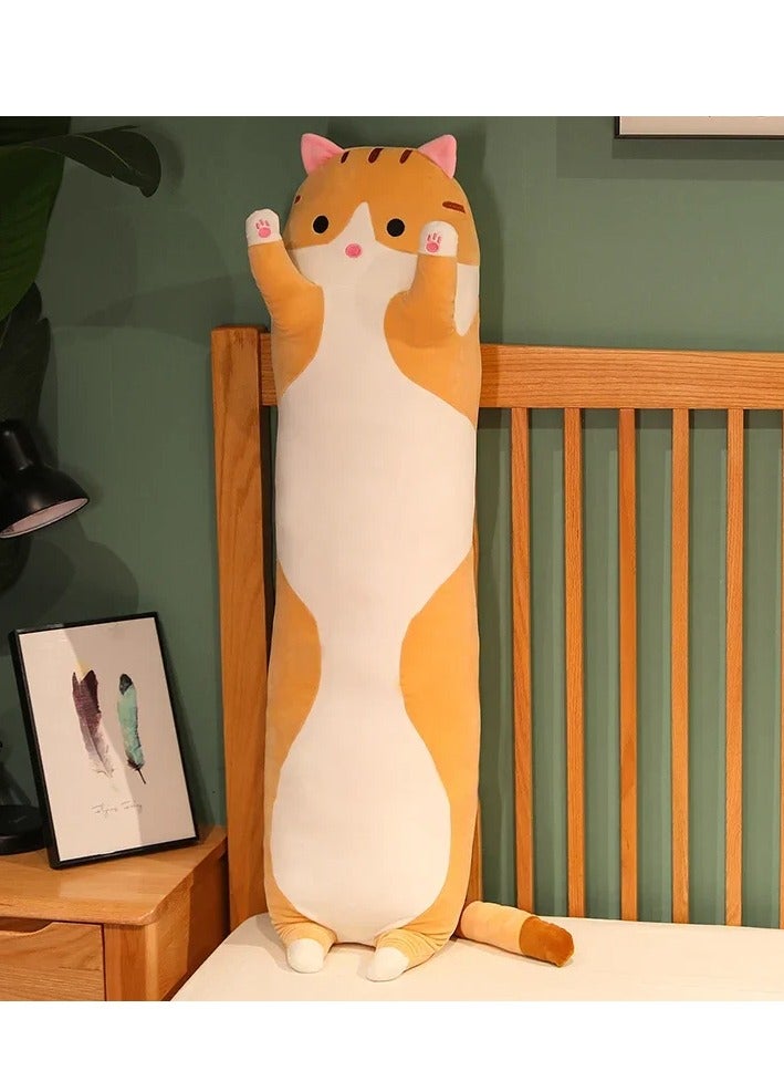 Universal Toys 40-Inch Long Cat Plush Toy - Soft Velor Sleeping Cat Pillow | Cute & Cozy Animal Doll | Perfect for Cuddling, Leg Support, Home Décor | Ideal Gift for Kids & Cat Lovers | - Image 4