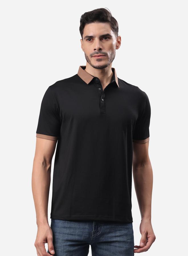Stylox Contrast Trim Short Sleeve Regular Fit Polo T-Shirt - Image 1
