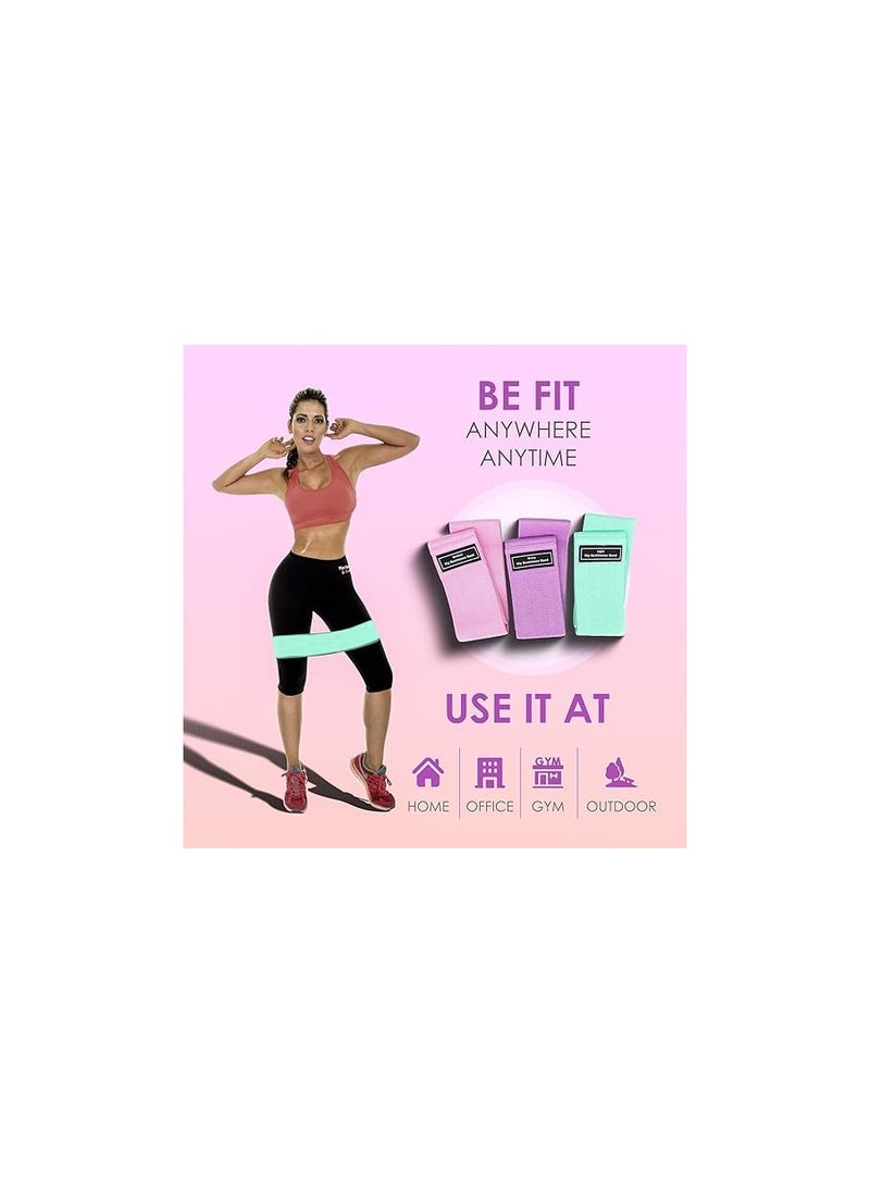 ENDLESS  Resistance Loop Bands Set of 3 Pcs With Light, Medium and Heavy Resistance Level | Multi Colour | For Squats, Stretching, Hip & Glute Heavy Workouts for Men & Women  - Image 4