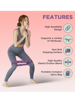 ENDLESS  Resistance Loop Bands Set of 3 Pcs With Light, Medium and Heavy Resistance Level | Multi Colour | For Squats, Stretching, Hip & Glute Heavy Workouts for Men & Women  - Image 2