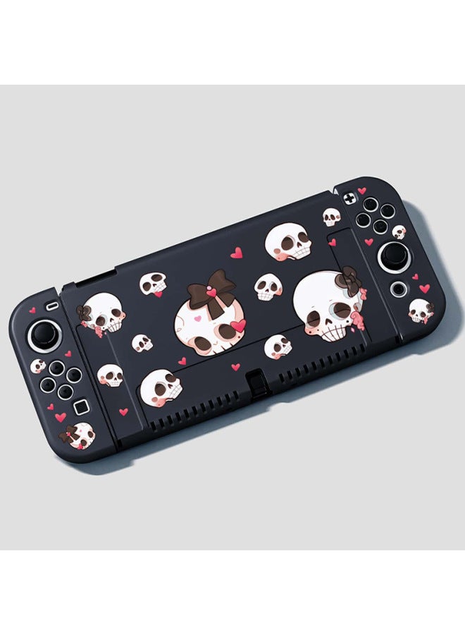 Nintendo Switch Protective Case Halloween Skull Nsoled Split Silicone Soft Handle Swich Hard Case 