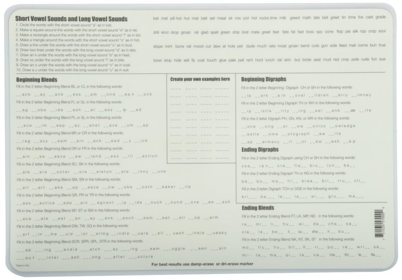 Painless Learning Phonics Placemat - Image 2