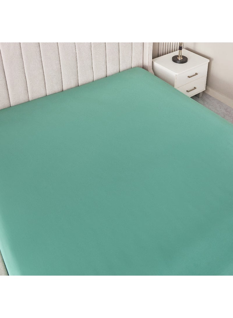Home Box Derby Solid Olympic Queen Microfibre Fitted Sheet 200 x 25 x 160 cm - Image 3