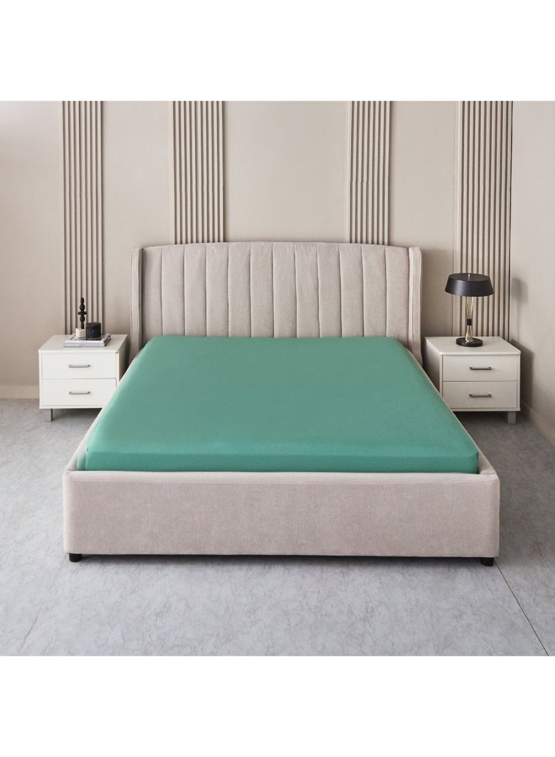 Home Box Derby Solid Olympic Queen Microfibre Fitted Sheet 200 x 25 x 160 cm - Image 2
