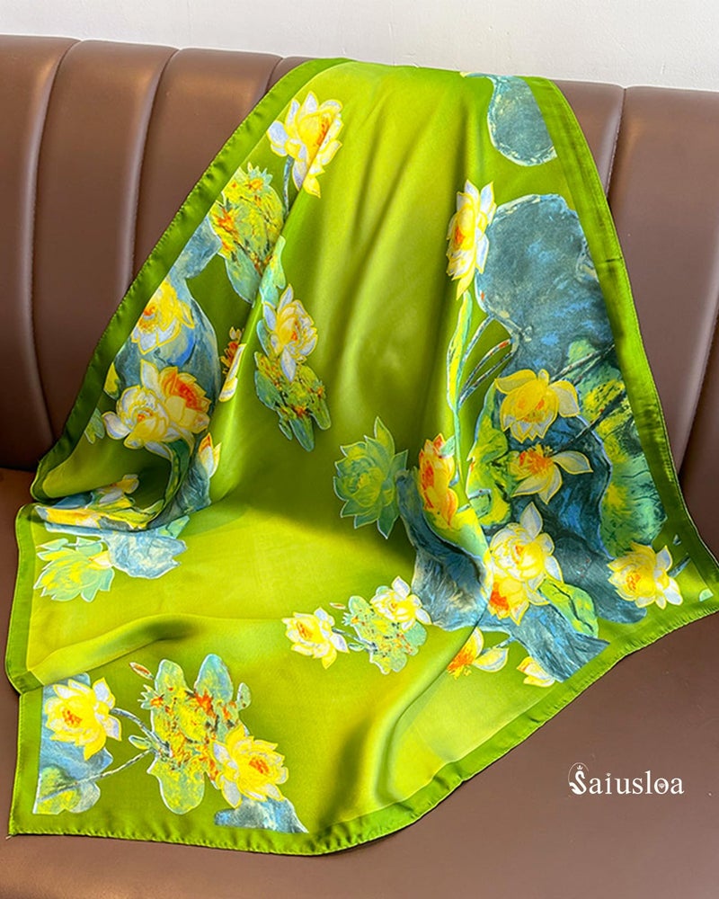 Saiusloa Neck Scarf For Womens Silky Head Scarves Hair Bandanas Square Scarf Fashion Accessories lightweight 27.5 * 27.5inch-13 - Image 4