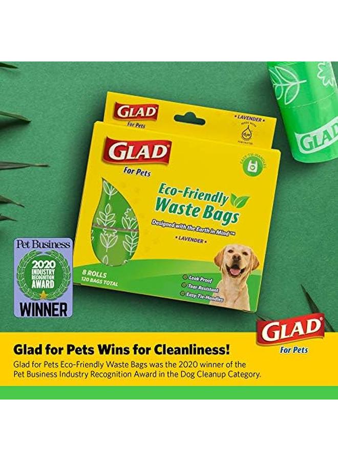 Glad Eco Friendly Dog Waste Bags 24 Rolls Of Lavender Scented Dog Waste Bags 360 Bags In Total Earth Friendly Dog Waste Bags For All Dogs Leak Proof And Strong Dog Poop Bags - Image 2