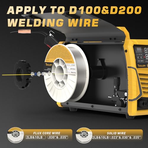 TOOLIOM 4 in 1 MIG Welder 180A Gas MIG/Flux MIG/Stick/Lift TIG Multiprocess Welding Machine 110V/220V Welder Kit with Lift TIG Torch - Image 4