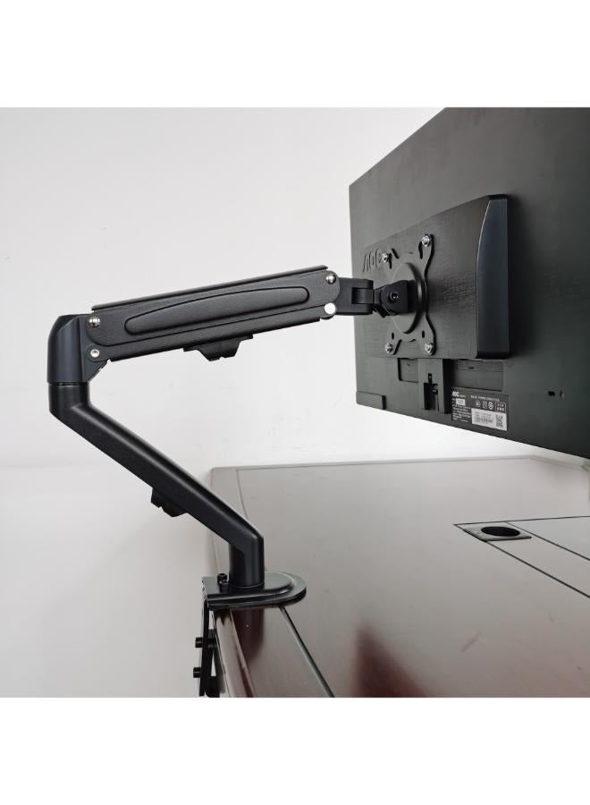 Generic Monitor Desk Mount Stand Full Motion Swivel Monitor Arm with Gas Spring for 17-27''Monitors(Within 4.4lbs to 15.4lbs) Computer Monitor Stand（White）  - Image 2