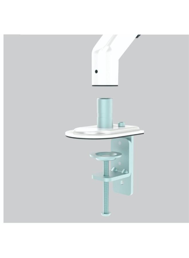 Generic Monitor Desk Mount Stand Full Motion Swivel Monitor Arm with Gas Spring for 17-27''Monitors(Within 4.4lbs to 15.4lbs) Computer Monitor Stand（White）  - Image 4