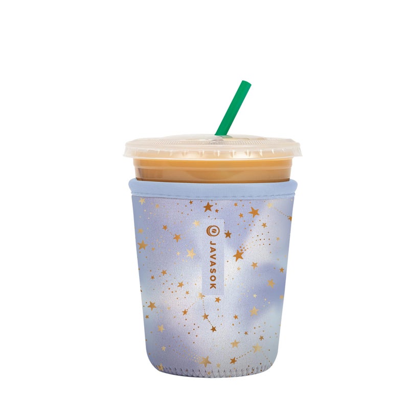 Sok It Java Sok Iced Coffee & Cold Soda Insulated Neoprene Cup Sleeve (Cosmic Glitter  Small: 16-20oz) - Image 1