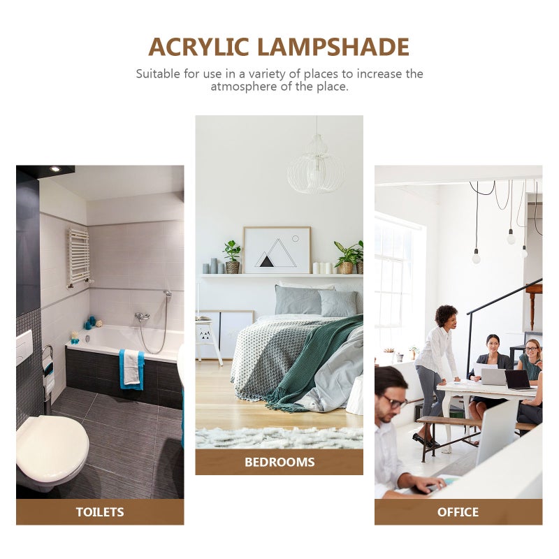 2pcs Design Lampshade Home Table Light Cover Simple Desk Light Accessory - Image 3