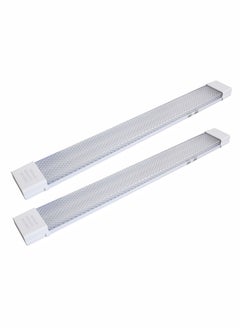 بيوينتي مصباح أنبوبي خطي LED Batten 18 وات، تركيبات سقف موفرة للطاقة 6500 كلفن ضوء النهار الأبيض البارد صديق للبيئة مع عمر افتراضي 40000 ساعة نطاق جهد واسع تيار متردد 185-265 فولت محرك مدمج - لا يتطلب الصاب  - Image 2