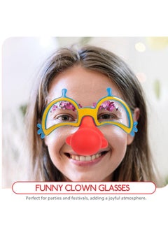 Generic Funny Glasses, 2 Pcs Clown Nose Clown Eyeglasses Funny Performance Props, Disguise Glasses, Great Party Favors, Suitable for Parties, Funny Photos  - Image 5