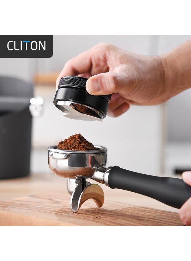 Cliton Three-leaf Coffee Powder Distributor 304 Stainless Steel Three-leaf Tamping Hammer Italian Coffee Machine Tamping Tool Large 58mm - Image 1