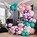 UAEYW 119Pcs Mermaid Balloon Garland Kit Mermaid Tail Arch Party Decorations with Pink Purple Blue Balloons for Girls Under The Sea Birthday Party - Image 3