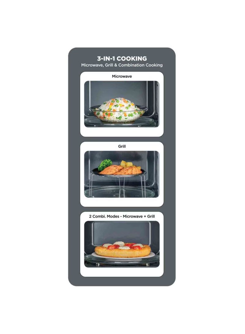 Black+Decker Microwave Grill MZ2810-B5, 900W, 28L, Electric, Black 28 L 900 W MZ2810-B5 black - Image 2