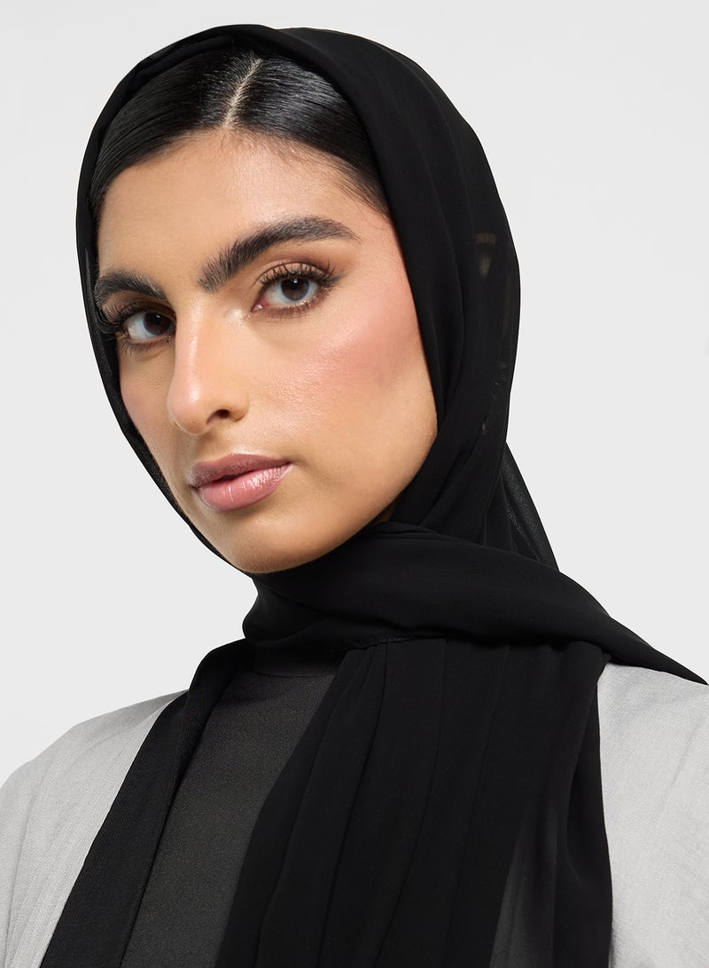 hayas closet Floral Embroidery V-Neck Abaya  - Image 4