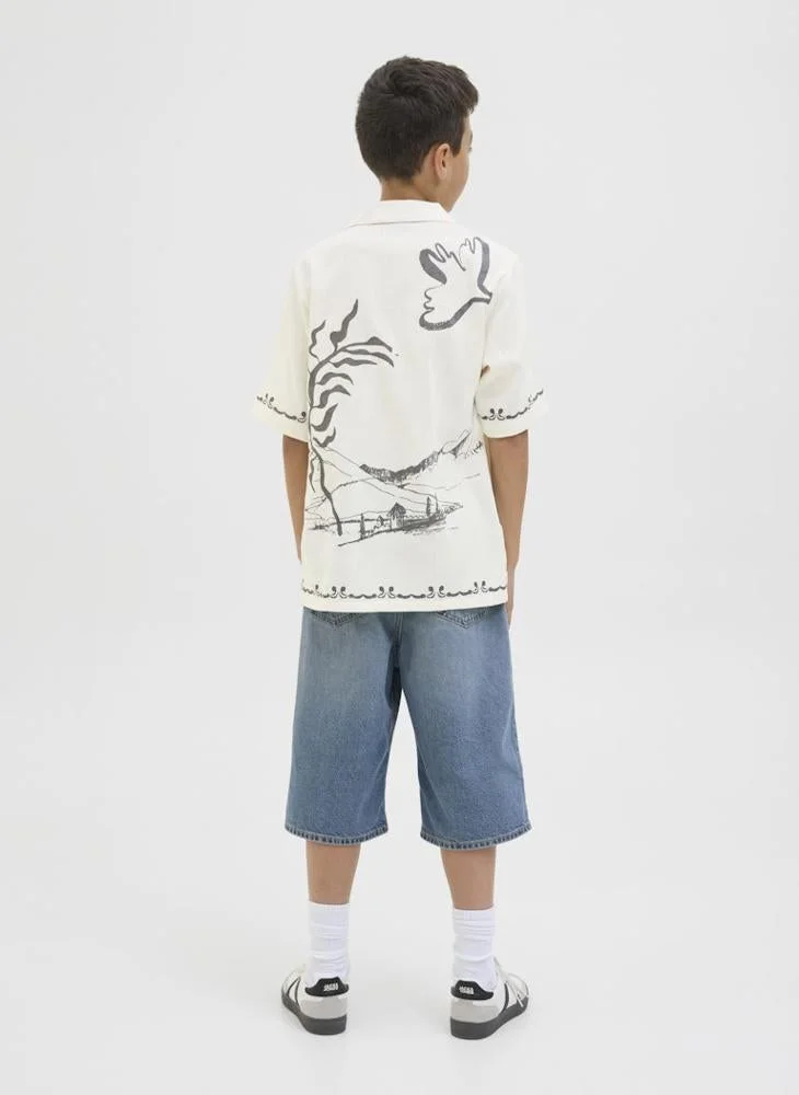 Jack & Jones Junior Kids Jorseersucker Aop Shirt