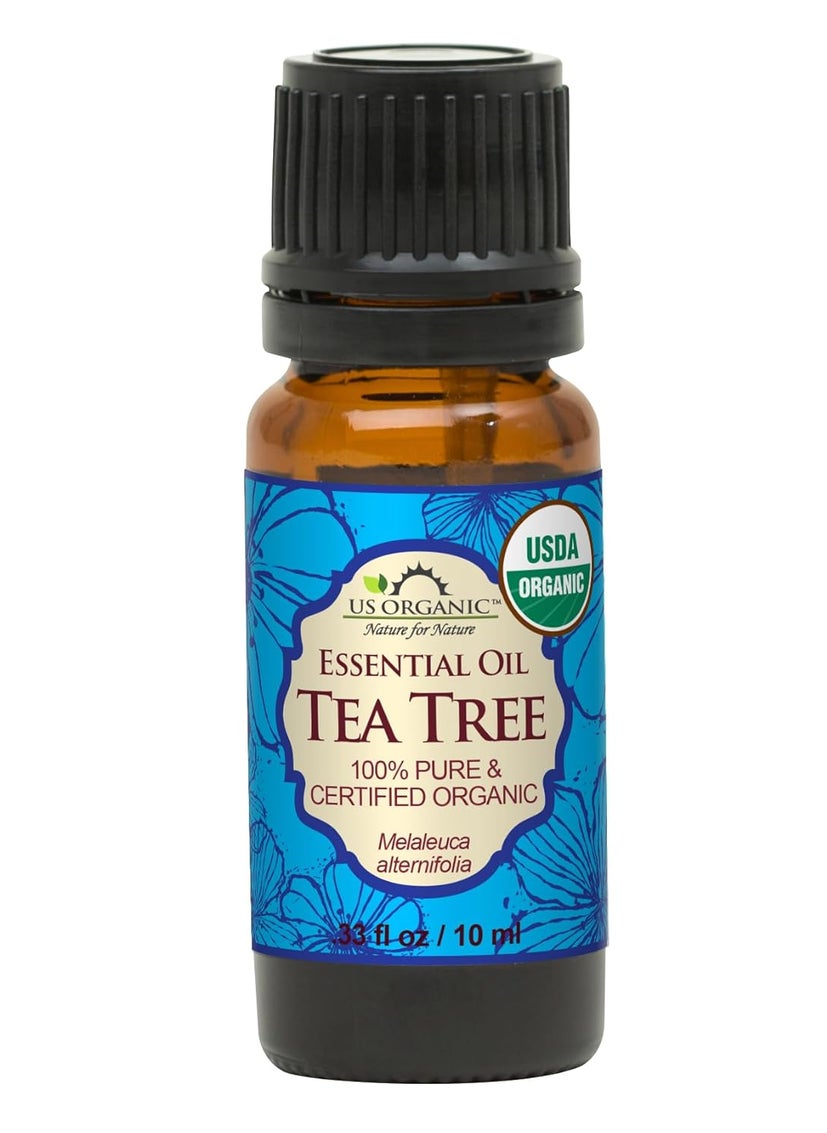 US Organic - US Organic 100 Pure Tea Tree Essential Oil  USDA Certified Organic Steam Distilled Sourced from South Africa Undiluted NonGMO 10 ml Pack of 1 - Image 1