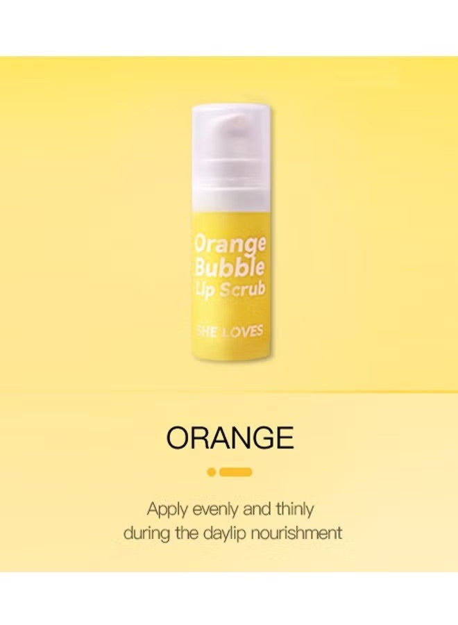 شيلافز مقشر الشفاه Orange Bubble - ضعيه بالتساوي وبشكل رقيق خلال النهار ، هدية العناية بالشفاه لإصلاح الشفاه الجافة المتشققة والمقشرة - Image 3