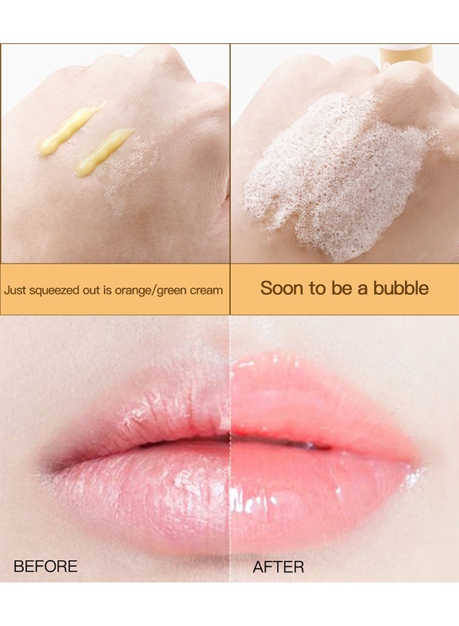 شيلافز مقشر الشفاه Orange Bubble - ضعيه بالتساوي وبشكل رقيق خلال النهار ، هدية العناية بالشفاه لإصلاح الشفاه الجافة المتشققة والمقشرة - Image 4