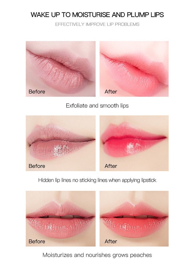 شيلافز مقشر الشفاه Orange Bubble - ضعيه بالتساوي وبشكل رقيق خلال النهار ، هدية العناية بالشفاه لإصلاح الشفاه الجافة المتشققة والمقشرة - Image 5