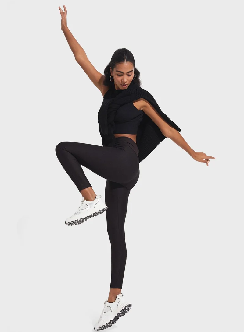 جون High Waist Tight Pants