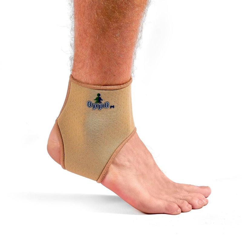 OPPO 1001 Ankle Support Neoprene Compression Brace for Pain Relief Sprain Recovery Injury Prevention Open Heel Design for Mobility Retains Heat for Faster Healing L - Image 1