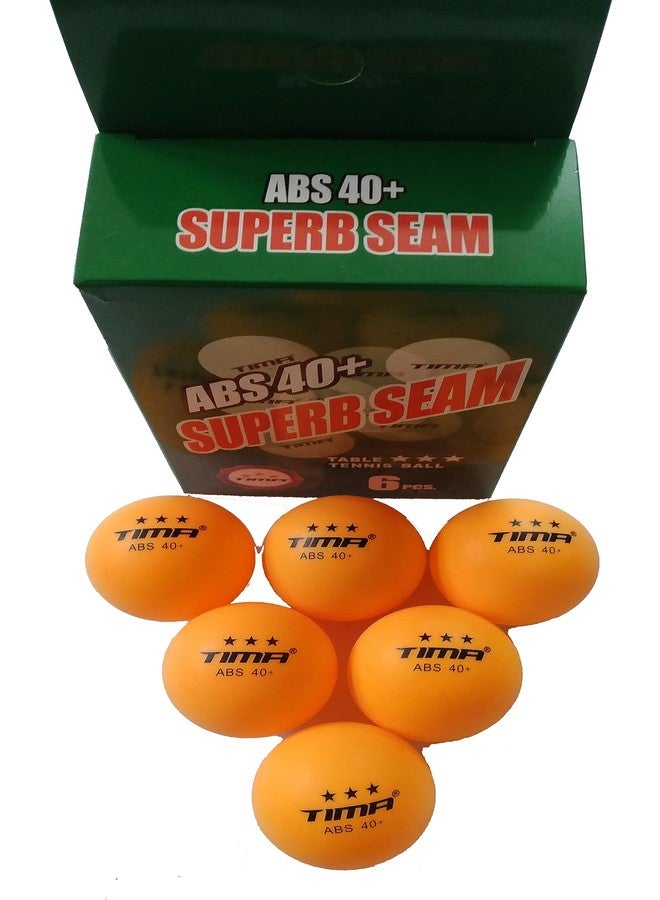 TIMA Table Tennis Balls - Orange Table Tennis Balls - 38mm Official Weight Balls - Three Star Professional Balls - 6 Pack (Orange) Table Tennis Balls - Image 5