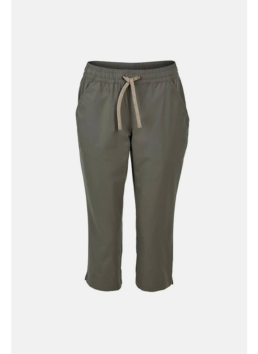 Tchibo Women Soft Shell Performance Capri Pants, Taupe  - Image 2
