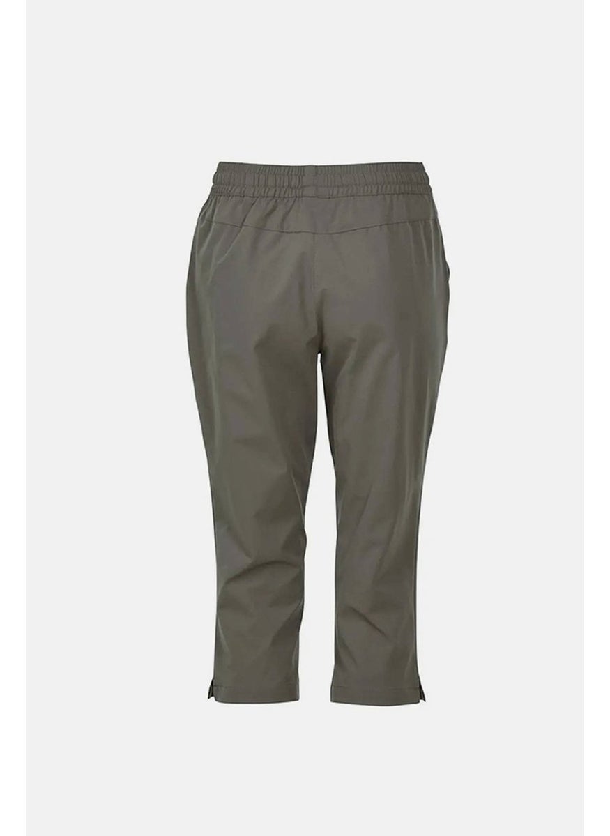 Tchibo Women Soft Shell Performance Capri Pants, Taupe  - Image 3