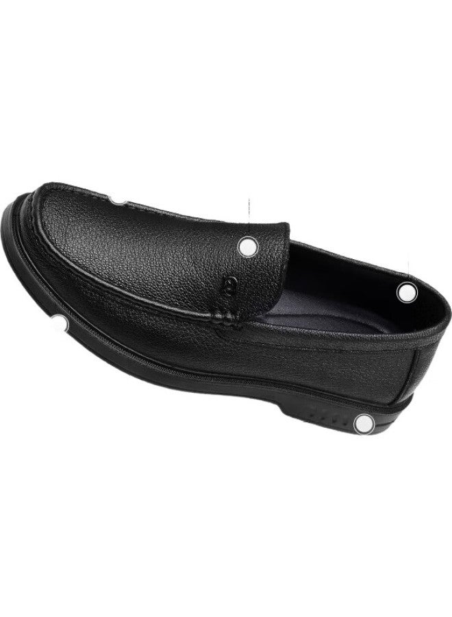 Strongman Business Casual Men'S Shoes Commuting Leather Shoes Comfortable Sheepskin Slip-On Driving Shoes Jda351334 Black Size 41 - Image 2